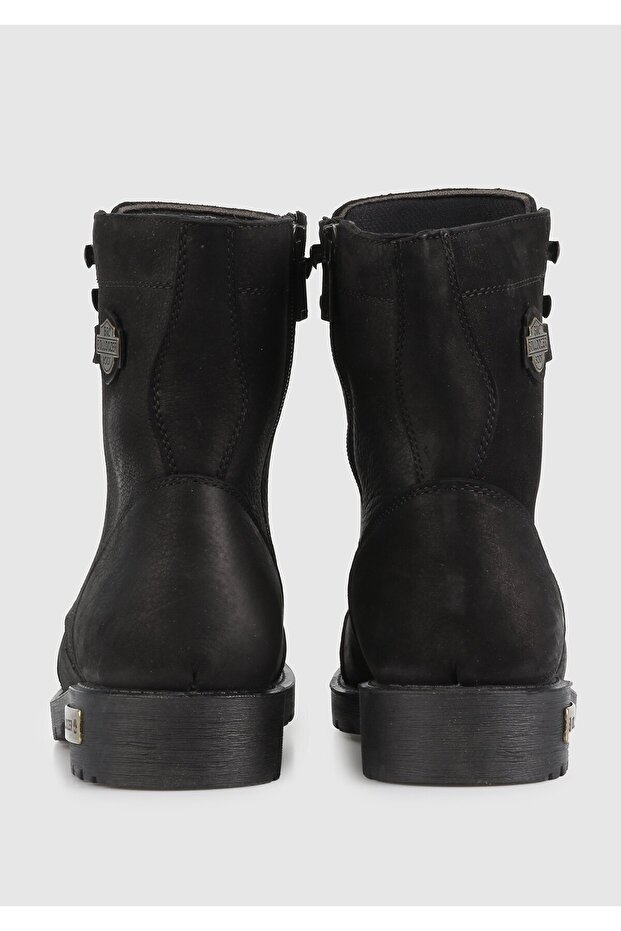 Siyah Deri Erkek Bot - 4