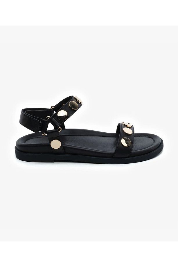 Kadın Siyah Hakiki Deri Sandalet 5Y2CS34511 - 1