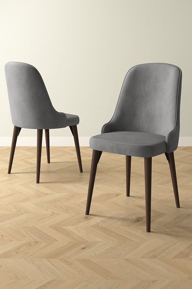 Ikon Meşe Desen 80x132 Mdf Açılabilir Yemek Masası Takımı 4 Adet Sandalye - 4