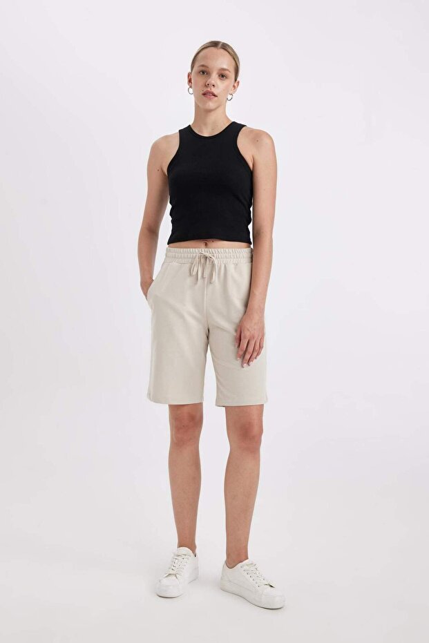 Regular Fit Normal Bel Düz Paça Bermuda Şort N7439AZ24HS - 3
