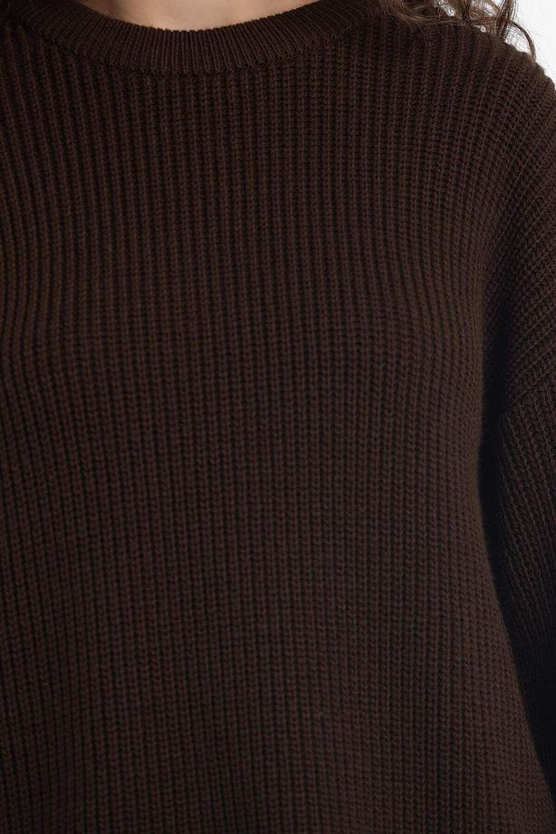 Regular Fit Bisiklet Yaka Kazak H6905AZ25WN - 5