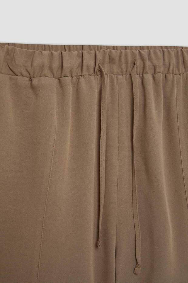 Regular Fit Normal Bel Keten Karışımlı Şort D0967AX24HS - 8