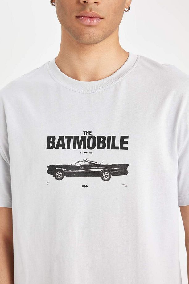%100 Pamuk Batman 85 Regular Fit Bisiklet Yaka Kısa Kollu Tişört C5831AX24HS - 5