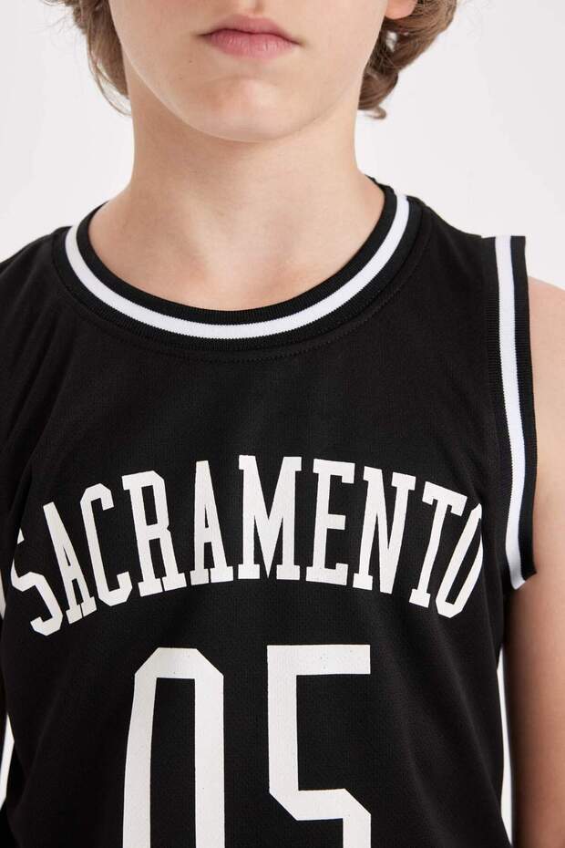 Erkek Çocuk Bisiklet Yaka Baskılı Atlet C8592A8NS - 5