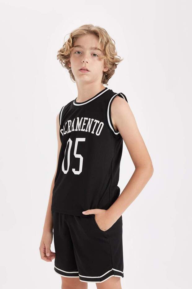 Erkek Çocuk Bisiklet Yaka Baskılı Atlet C8592A8NS - 3