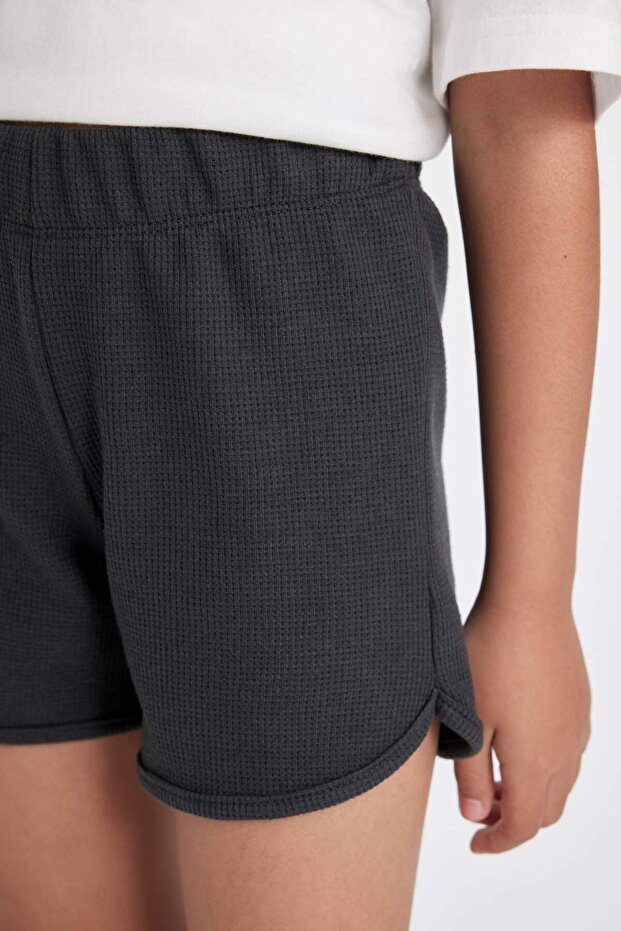 Kız Çocuk Waffle Şort D0903A824HS - 5