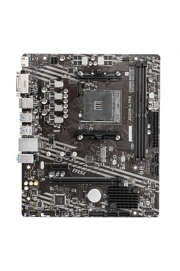 A520M-A PRO DDR4 M2 PCIe NVME HDMI DVI PCIe 16X v3.0 AM4 mATX - 3