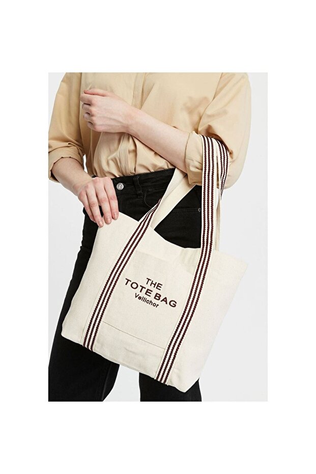 Canvas Shoulder Bag/ Red - 3