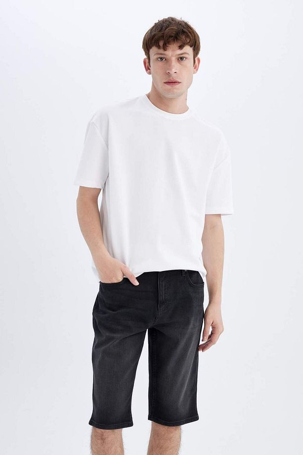 Regular Fit Jean Bermuda Şort C2694AX24SM - 5