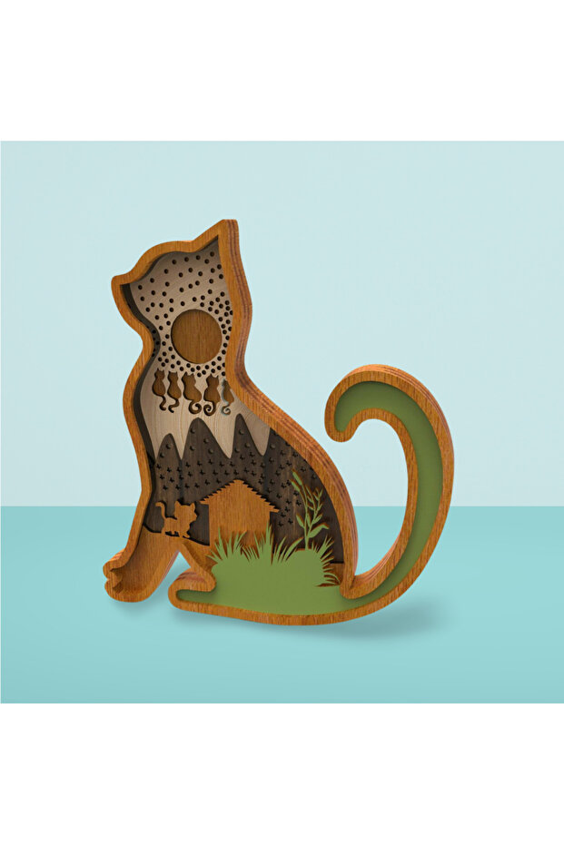 kedi masa dekoru - 4