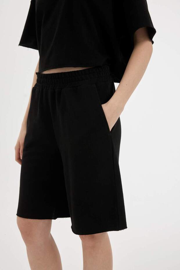 Kalın Basic Düz Şort D1178AX24SM - 4