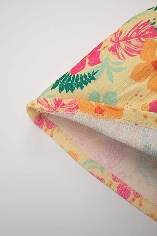 Kız Bebek Çiçekli Kolsuz Elbise C7167A524SM - 4