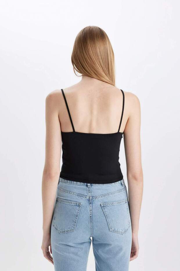 قميص داخلي سادة أساسي بحمالات على شكل حرف U C5708AX24SP - 6