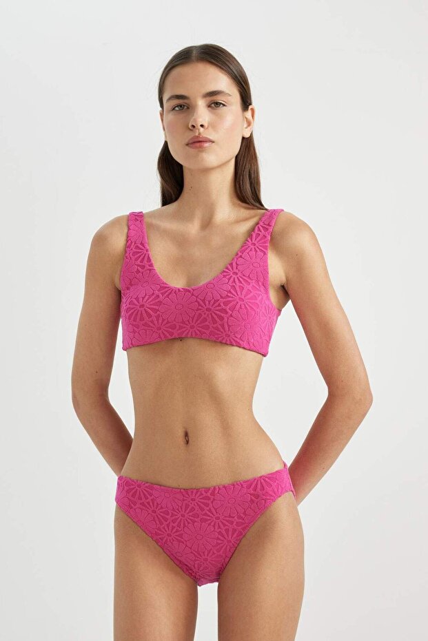 Regular Fit Çiçekli Bikini Altı-Fall in Love B6902AX24SM - 3
