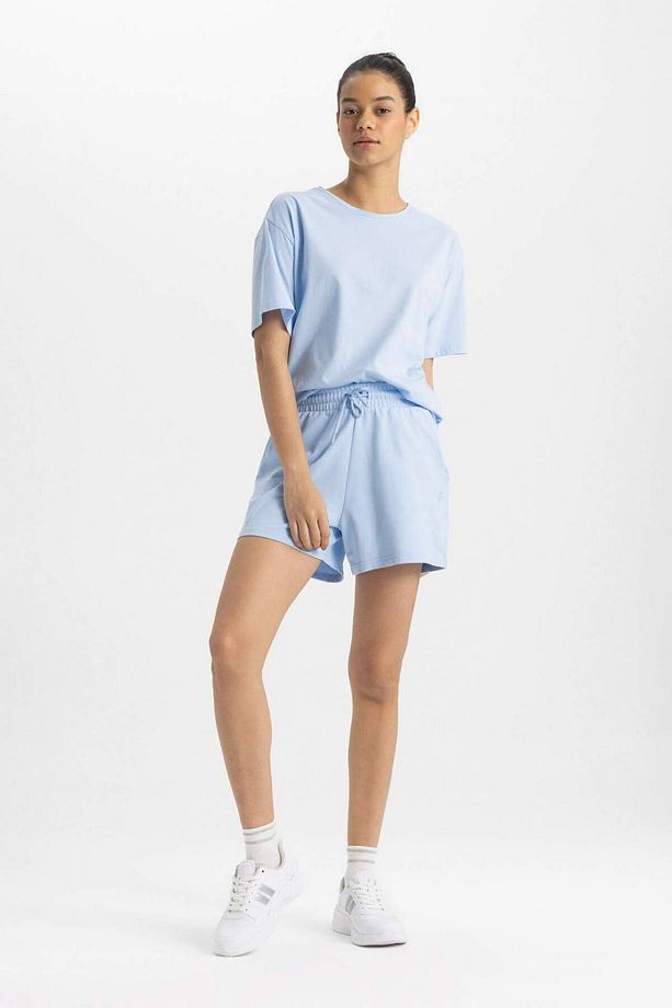 DeFactoFit Standart Fit Sporcu Kısa Paça Basic Düz Şort Z6696AZ24SM - 2