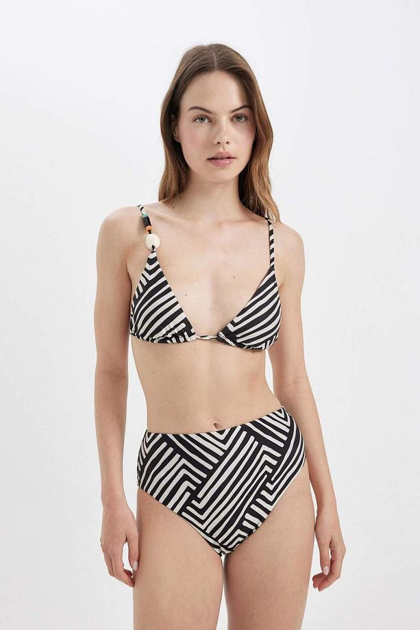 Regular Fit Çizgili Yüksek Bel Bikini Altı-Fall in Love C3199AX24SM - 1