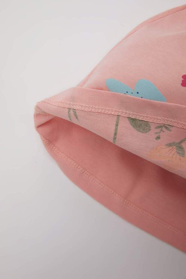 Kız Bebek Çiçekli Kısa Kollu Elbise C0075A524SM - 3