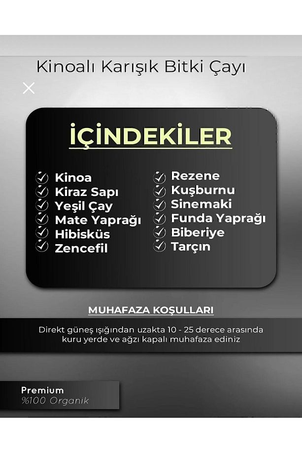 zayıflama1 Form Çayı Kinoa Çay - 5