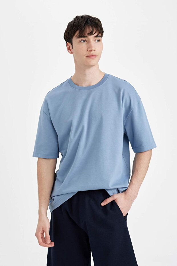 Regular Fit Düz Paça Cepli Basic Düz Şort B8792AX24SM - 4