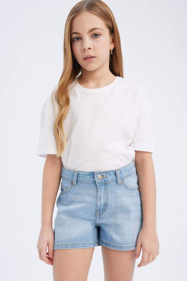 Kız Çocuk Jean Şort B5037A824SM - 2