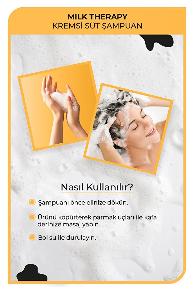 Milk Therapy Şampuan 1000 ml - Süt Proteinli, Onarıcı, Besleyici Etki - 4
