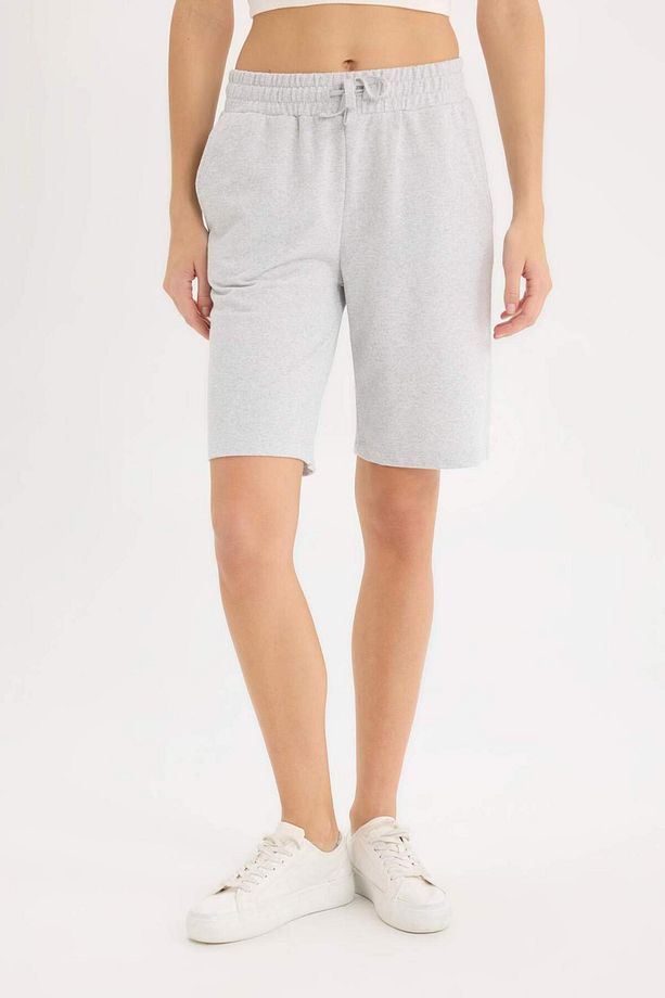 Regular Fit Normal Bel Düz Paça Bermuda Şort W9369AZ24SM - 4