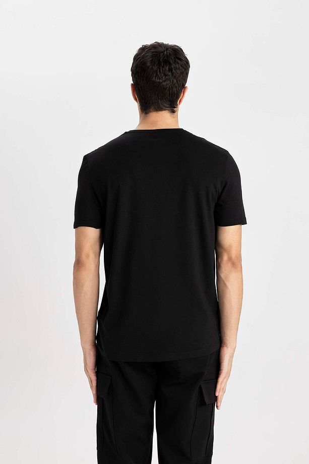 Regular Fit Bisiklet Yaka Kısa Kollu Basic Düz Tişört T5014AZ24SP - 5