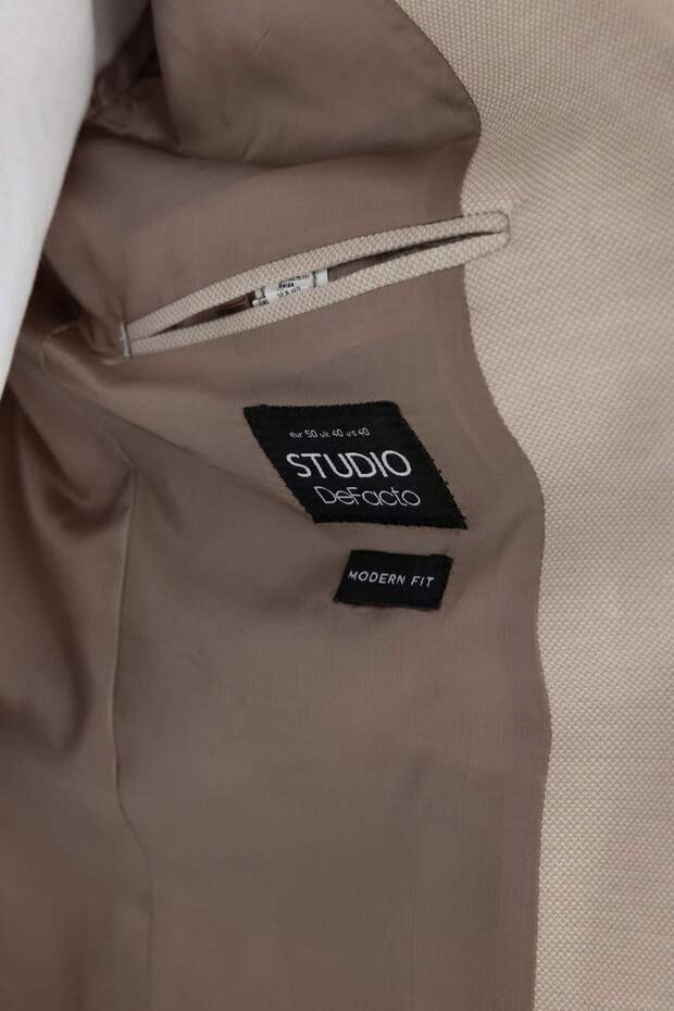 Modern Fit Düğmelı Astarlı Basic Düz Blazer Ceket C5777AX24SP - 6