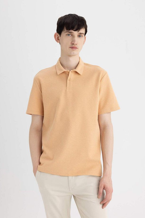 New Regular Fit Basic Düz Kısa Kollu Polo Tişört B4939AX24SP - 4