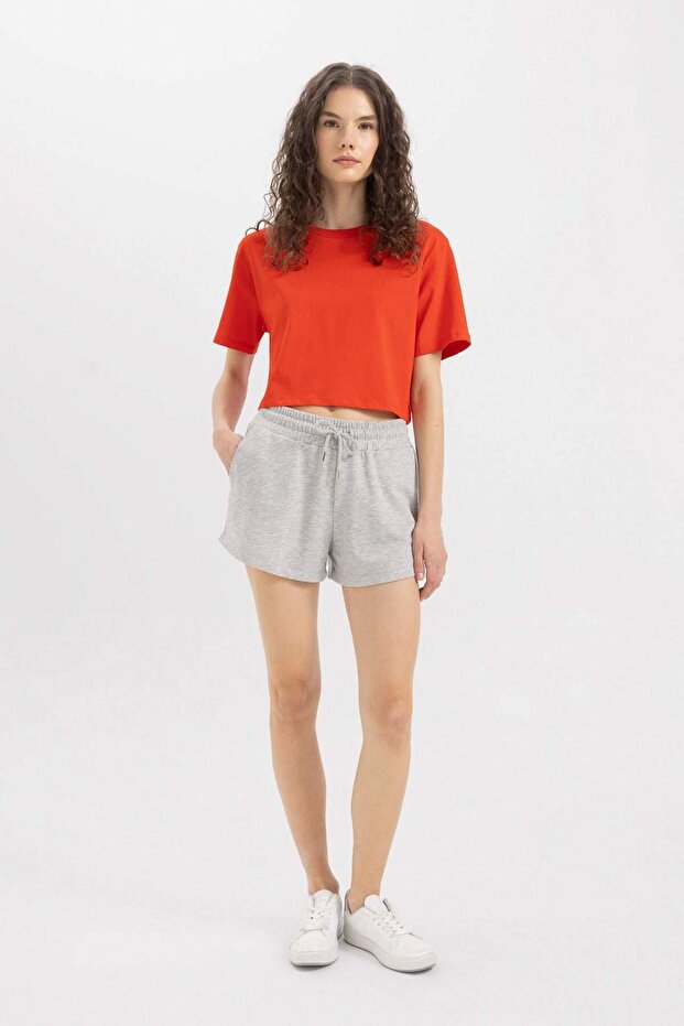 Regular Fit Normal Bel Kısa Basic Düz Şort C7600AX24SM - 2