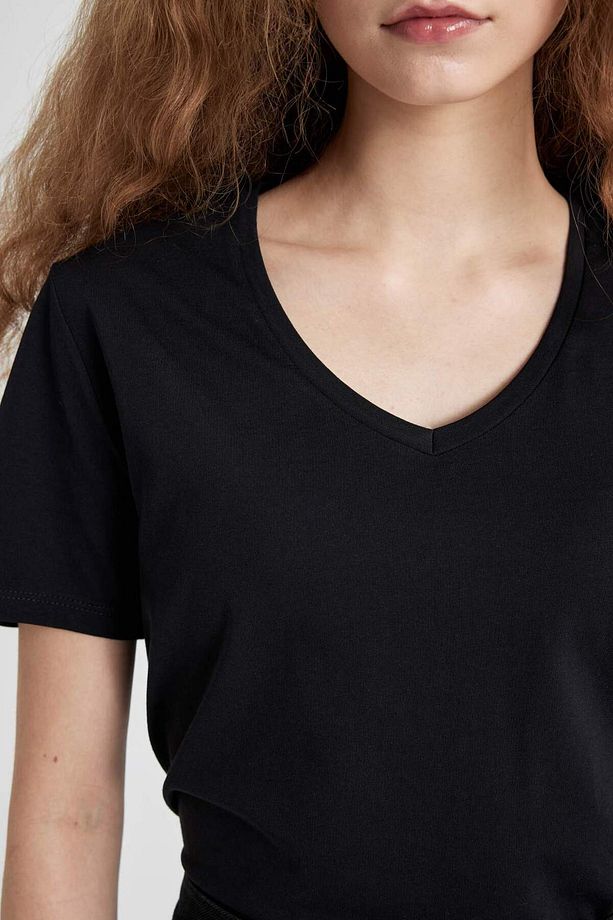 Regular Fit Kısa Kollu Hamile Tişört N1670AZ24SP - 5
