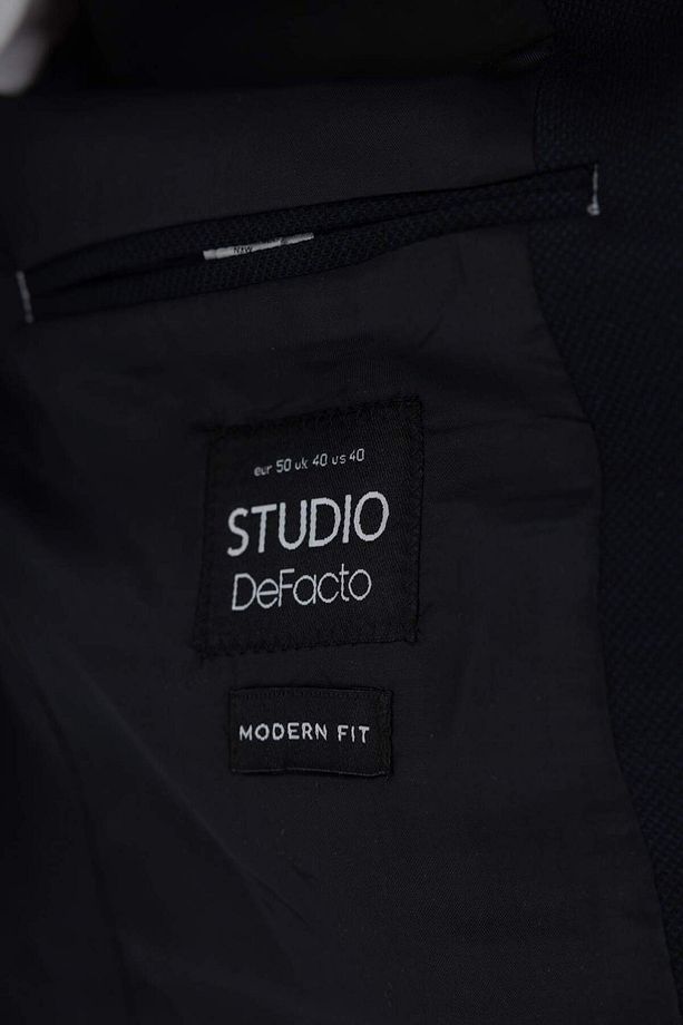 Modern Fit Düğmelı Astarlı Basic Düz Blazer Ceket C5777AX24SP - 7