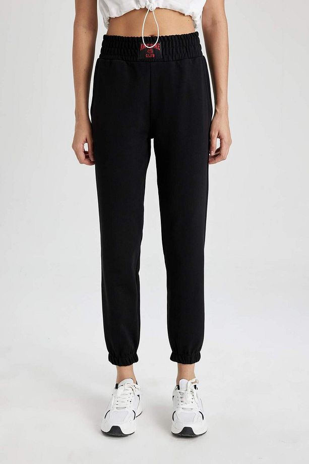 DeFactoFit Standart Fit Jogger İnce Eşofman Altı Çift Cepli Beli Paçası Lastikli B8978AX24SM - 1