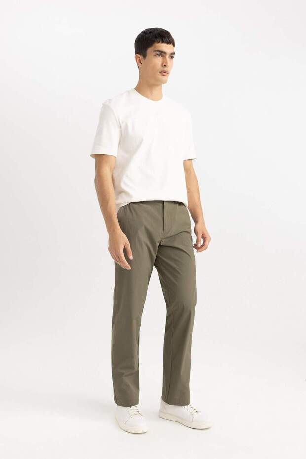 Jogger Yazlık Kumaş Pantolon Düz Paça Cepli B6467AX24SP - 5