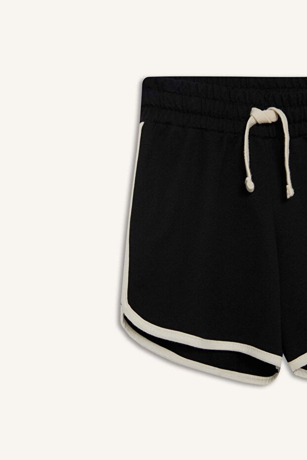 Kız Çocuk Beli Lastikli Basic Düz Şort B5164A824HS - 7