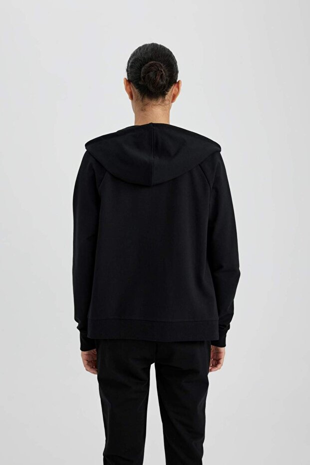 DeFactoFit Regular Fit Kapüşonlu Sporcu Fermuarlı Sweatshirt B4660AX24SP - 8
