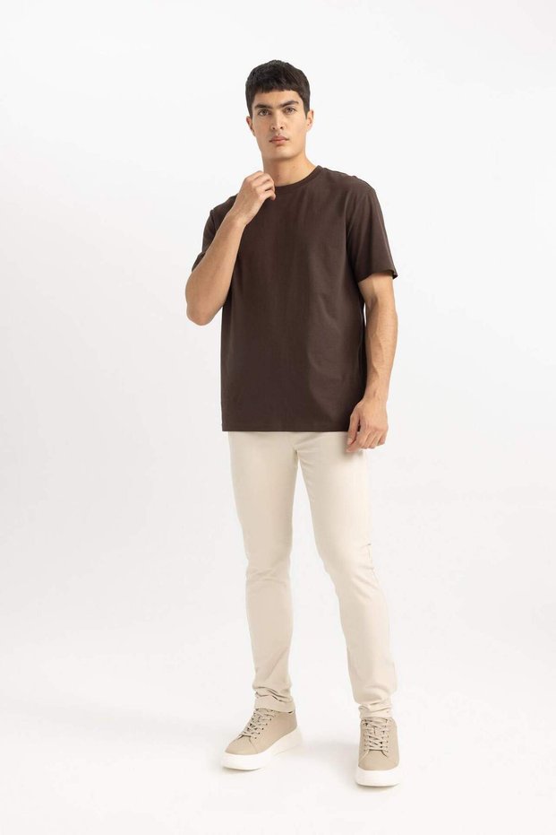 Gabardine Chino Canvas Pants Slim Fit Slim Fit Skinny Leg Pocket B2089Ax24Sp