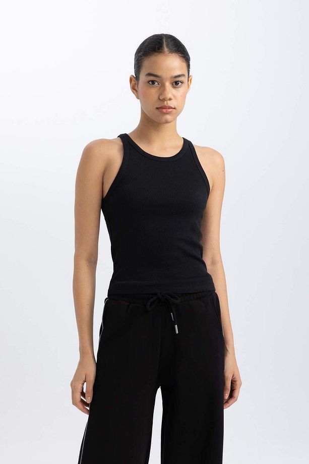 DeFactoFit Slim Fit Dar Kesim Bisiklet Yaka Sporcu Atlet B4663AX24SP - 6
