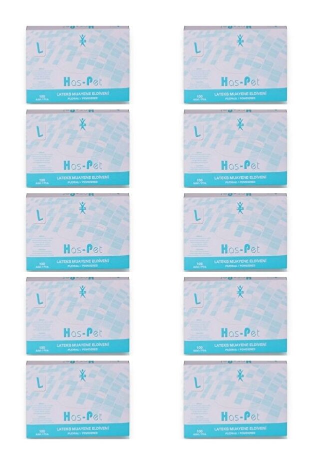 Powdered Gloves Doctor Gloves White 100 Pack 10 Pieces L Size Latex Gloves