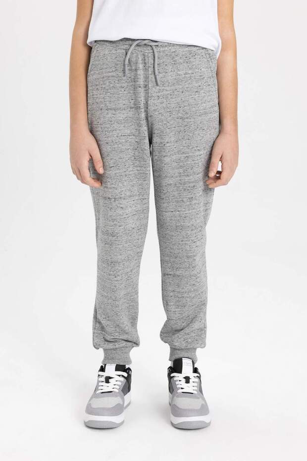 Erkek Çocuk Beli Bağcıklı Lastikli Paça Cepli Jogger Eşofman Altı B5757A824SP - 3