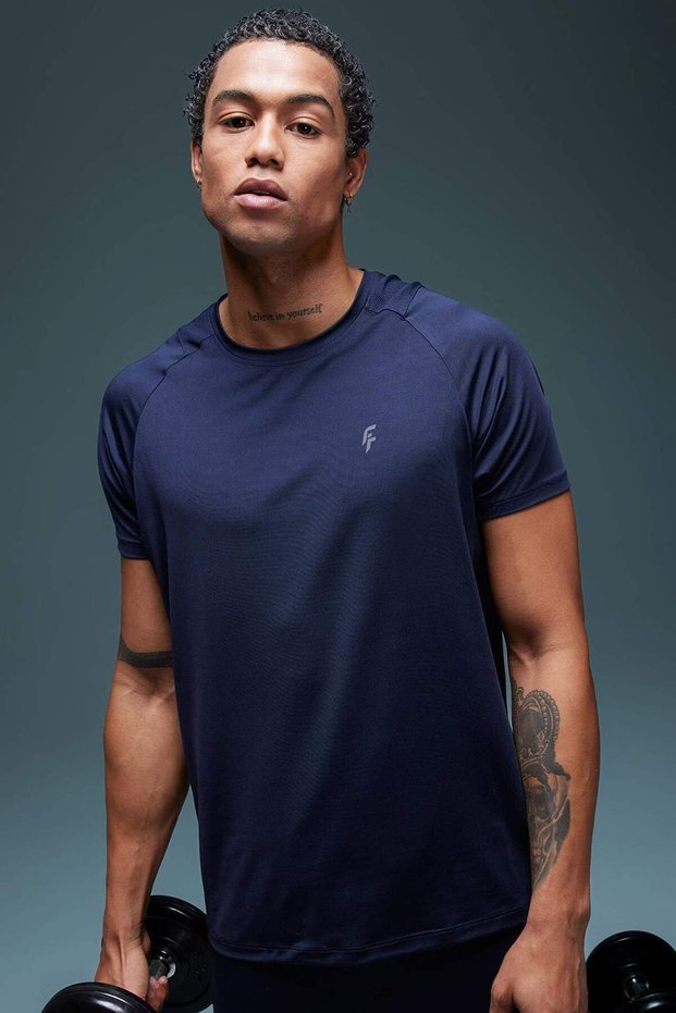 Defactofit Standard Fit Crew Neck Sportsman Short Sleeve T-Shirt B4759Ax24Sp