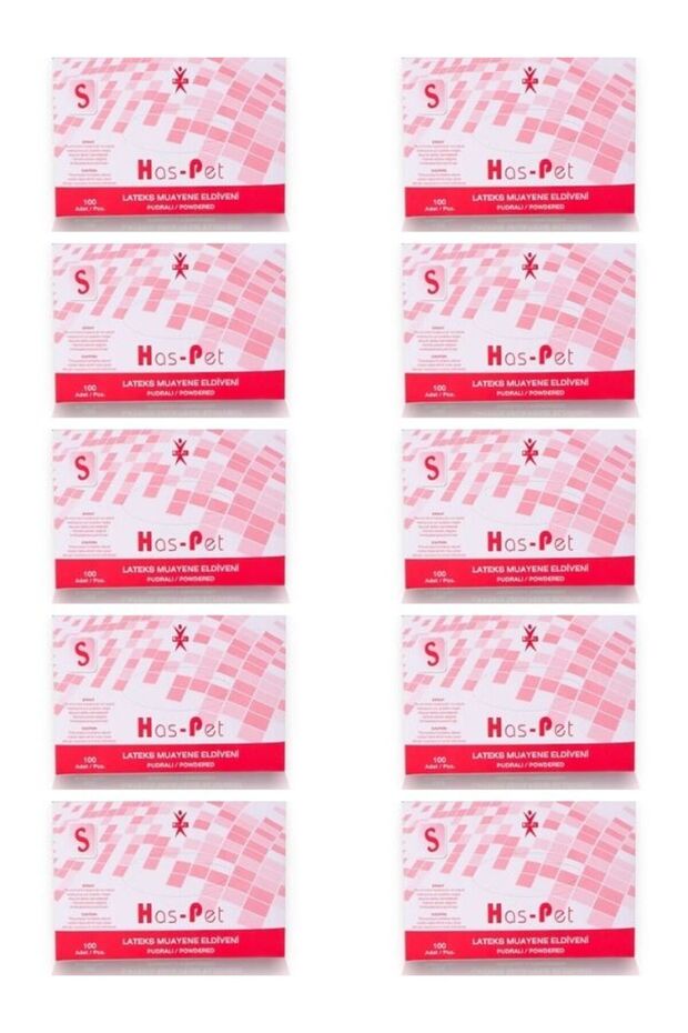 10 pieces size s powdered gloves doctor gloves white 100-pack latex gloves