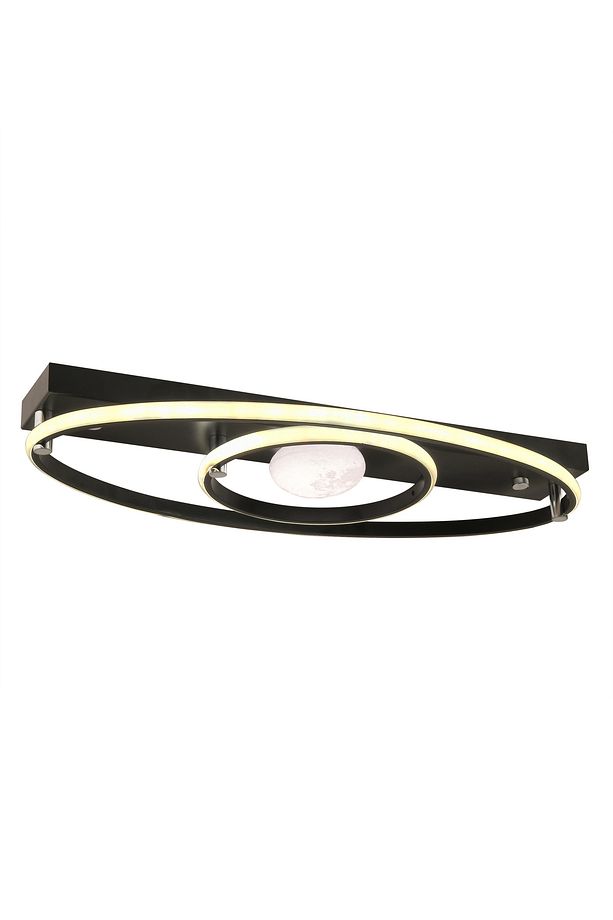 Parma 60 Cm Ay Figürlü Led Avize 3 Renk Işık Modlu (BEYAZ SARI GÜN IŞIĞI) Mutfak Yatak Odası Salon - 4
