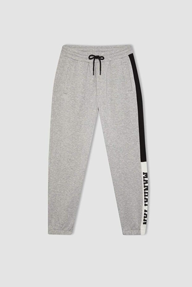 DeFactoFit Jogger Eşofman Altı Standart Fit Çift Cepli Baskılı Lastikli Paça B4488AX24SP - 8
