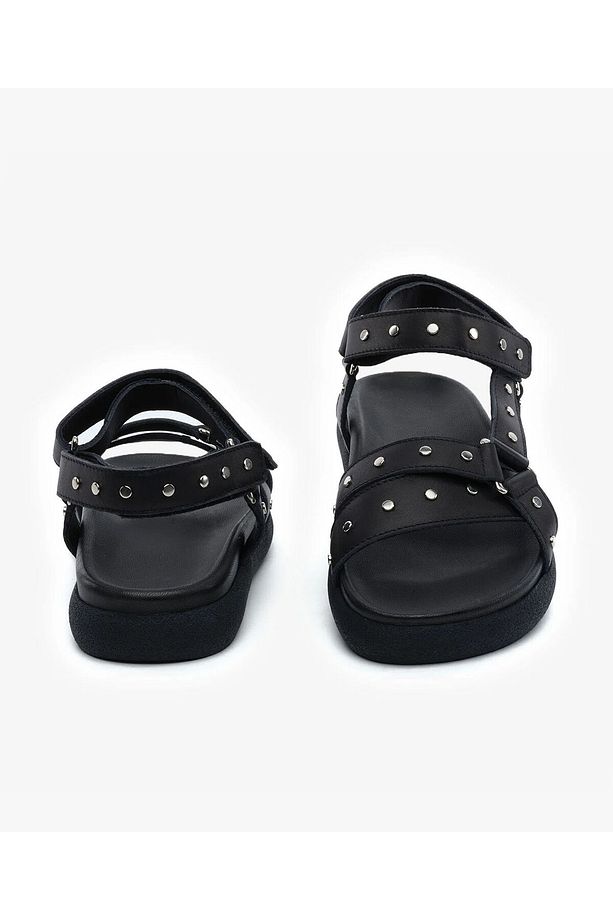 Kadın Siyah Hakiki Deri Sandalet 5Y2CS34480 - 7