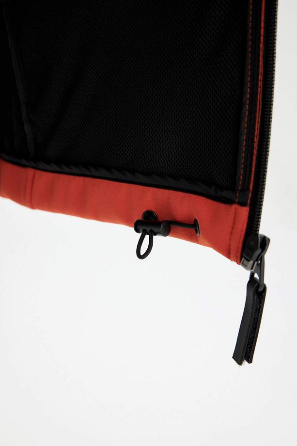DeFactoFit Su İtici Regular Fit Kapüşonlu Fermuarlı Softshell Yağmurluk A2122AX23WN - 7
