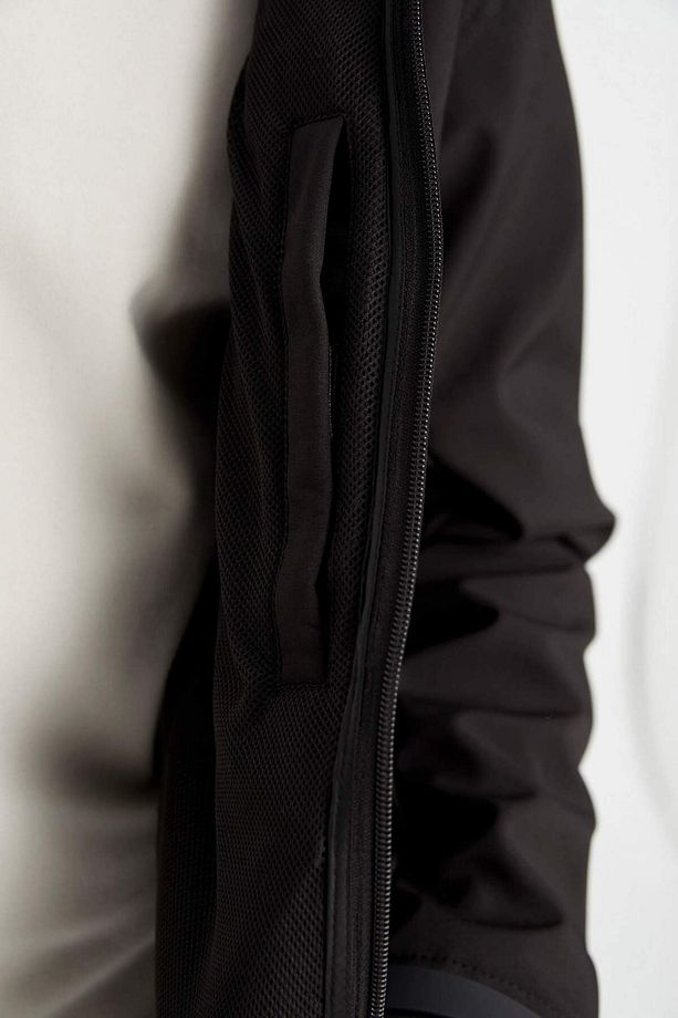DeFactoFit Su İtici Regular Fit Kapüşonlu Fermuarlı Softshell Yağmurluk A2122AX23WN - 8