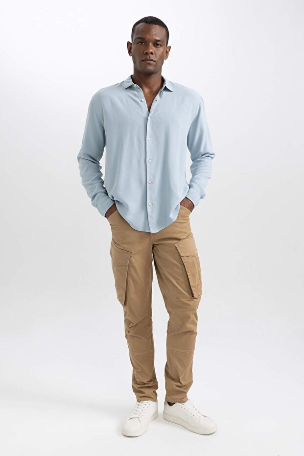 Regular Fit Uzun Kollu Gömlek A0876AX23SM - 2