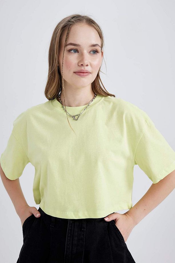 Coool Oversize Geniş Kalıp Pamuklu Kısa Kollu Tişört B0651AXNS - 6