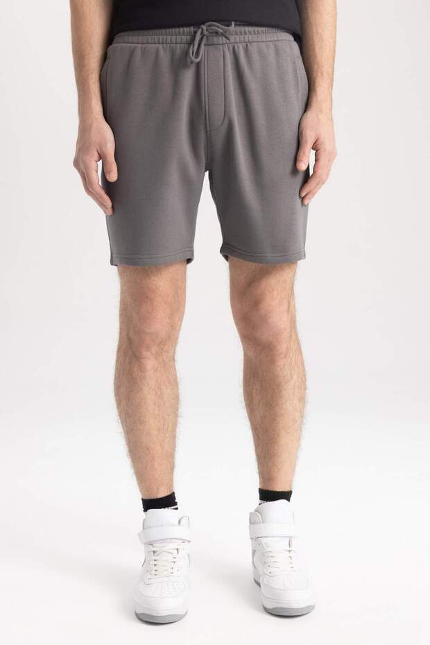 Regular Fit Basic Düz Bermuda Şort A2348AX23SM - 5